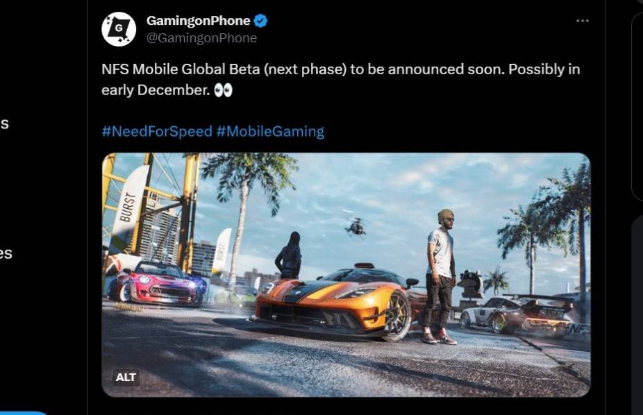 nfs next global beta going to be announced soon