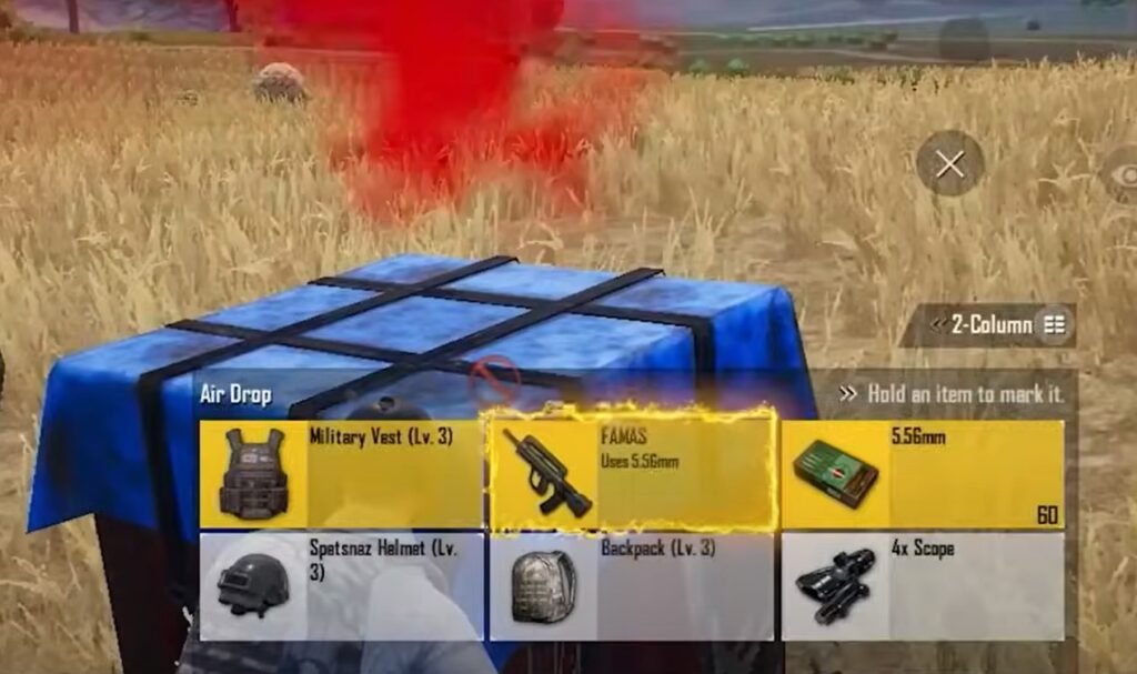 aug no more an airdrop weapon its been replaced with famas